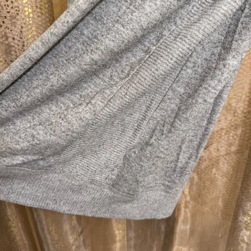 Lucky‎ Brand Heather Gray Minimalist Long Sleeve Shirt Dress Medium - Image 4