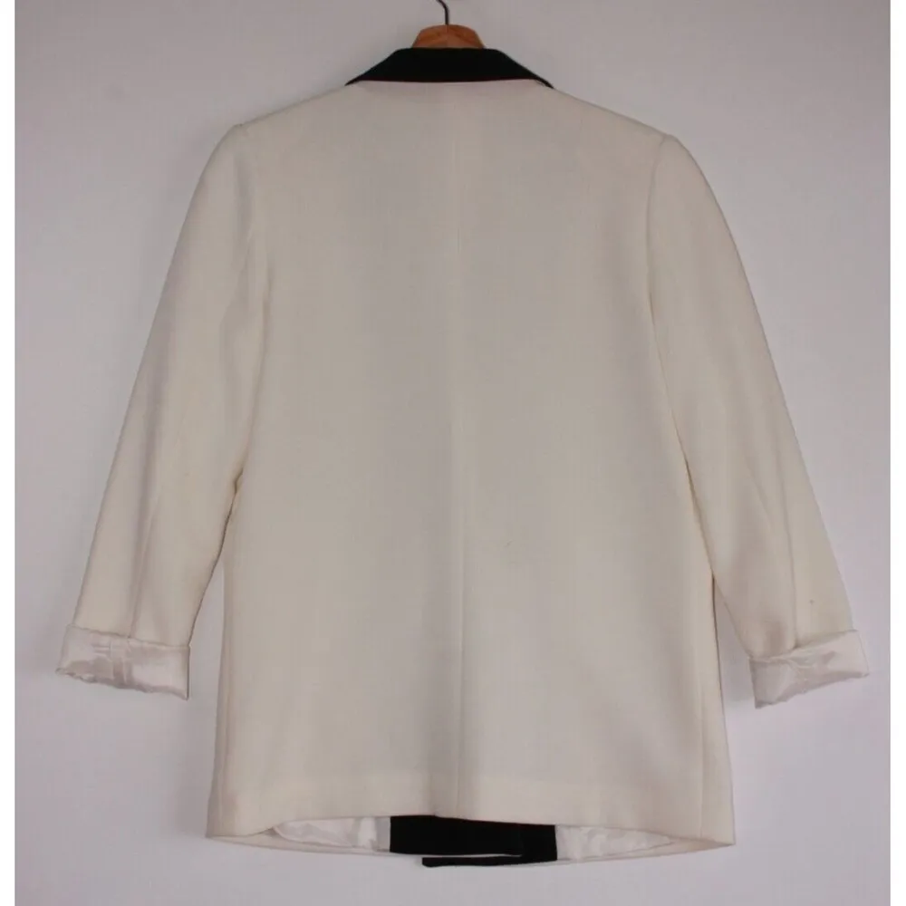 Blaque Label  Women's Blazer Ivory Size Medium - Image 11