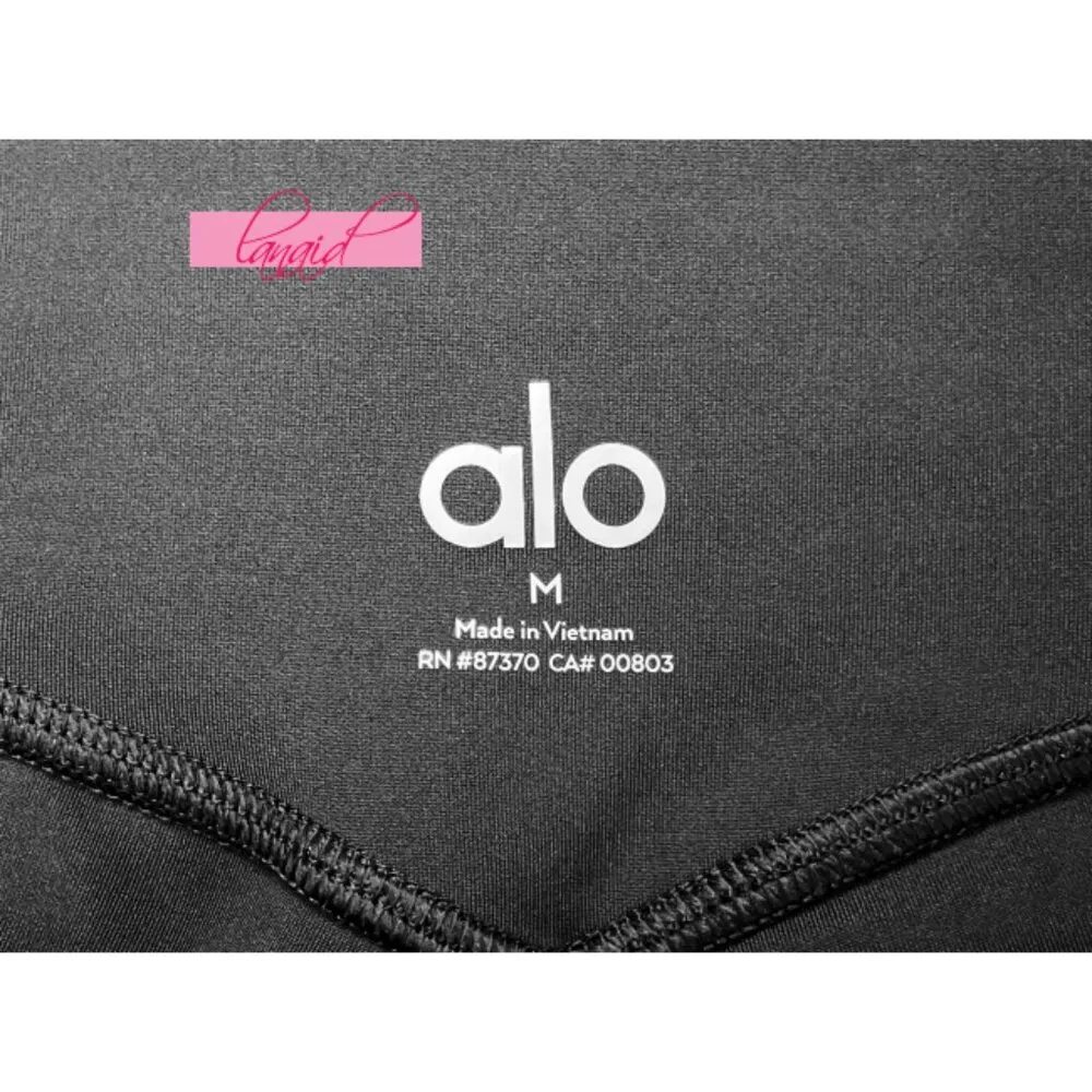 Alo High-Waist Airlift Elongated Leggings Anthracite Hi-Rise Waisted Tights Pant - Image 8