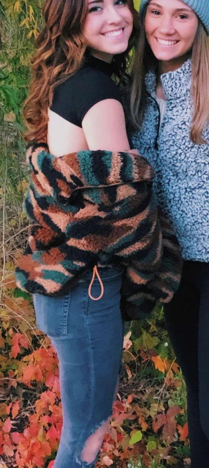 H&M Camo Fuzzy Jacket  - Image 2