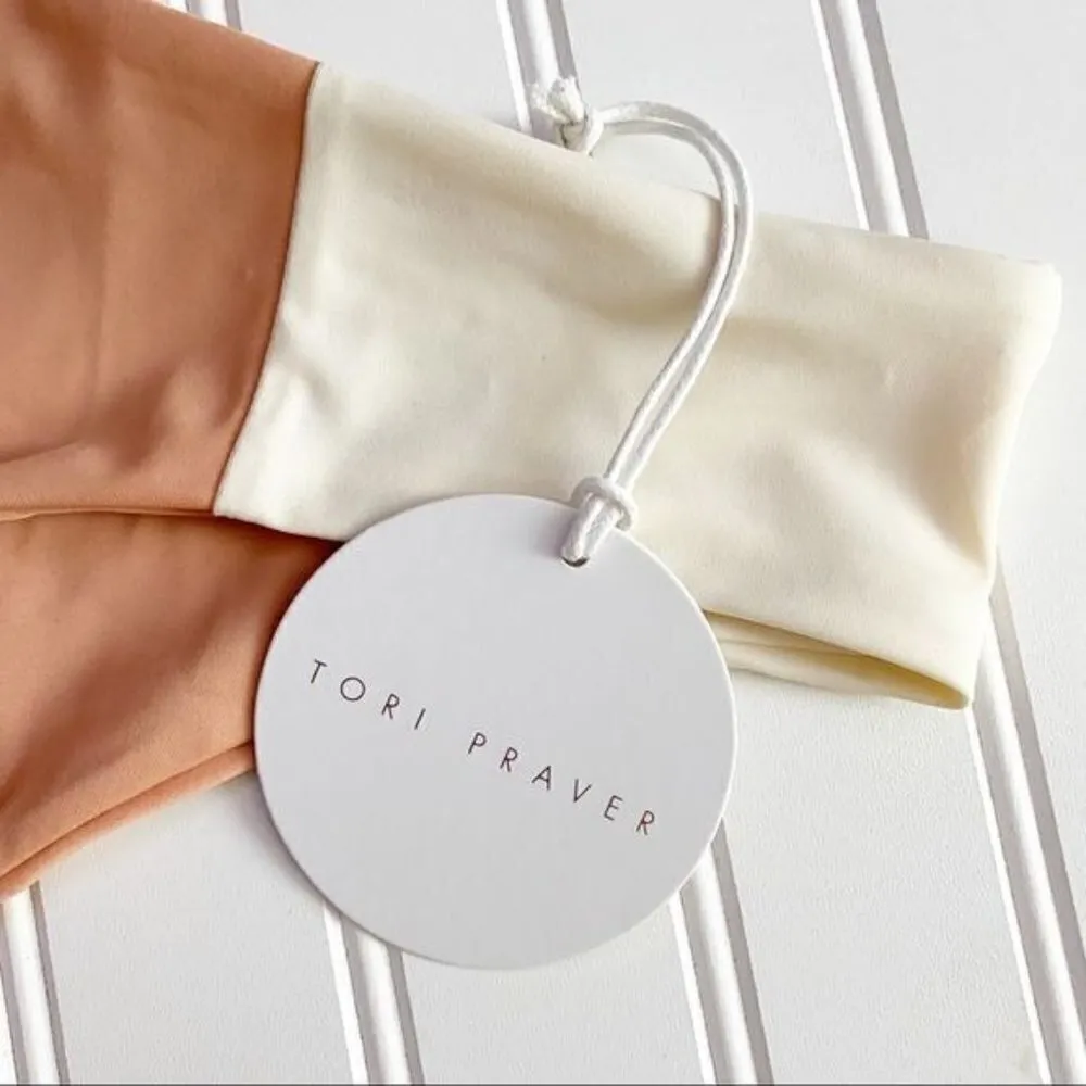 NWT Tori Praver Womens Macie Bikini‎ Bottoms Bathing Suit Cream Size Medium - Image 4