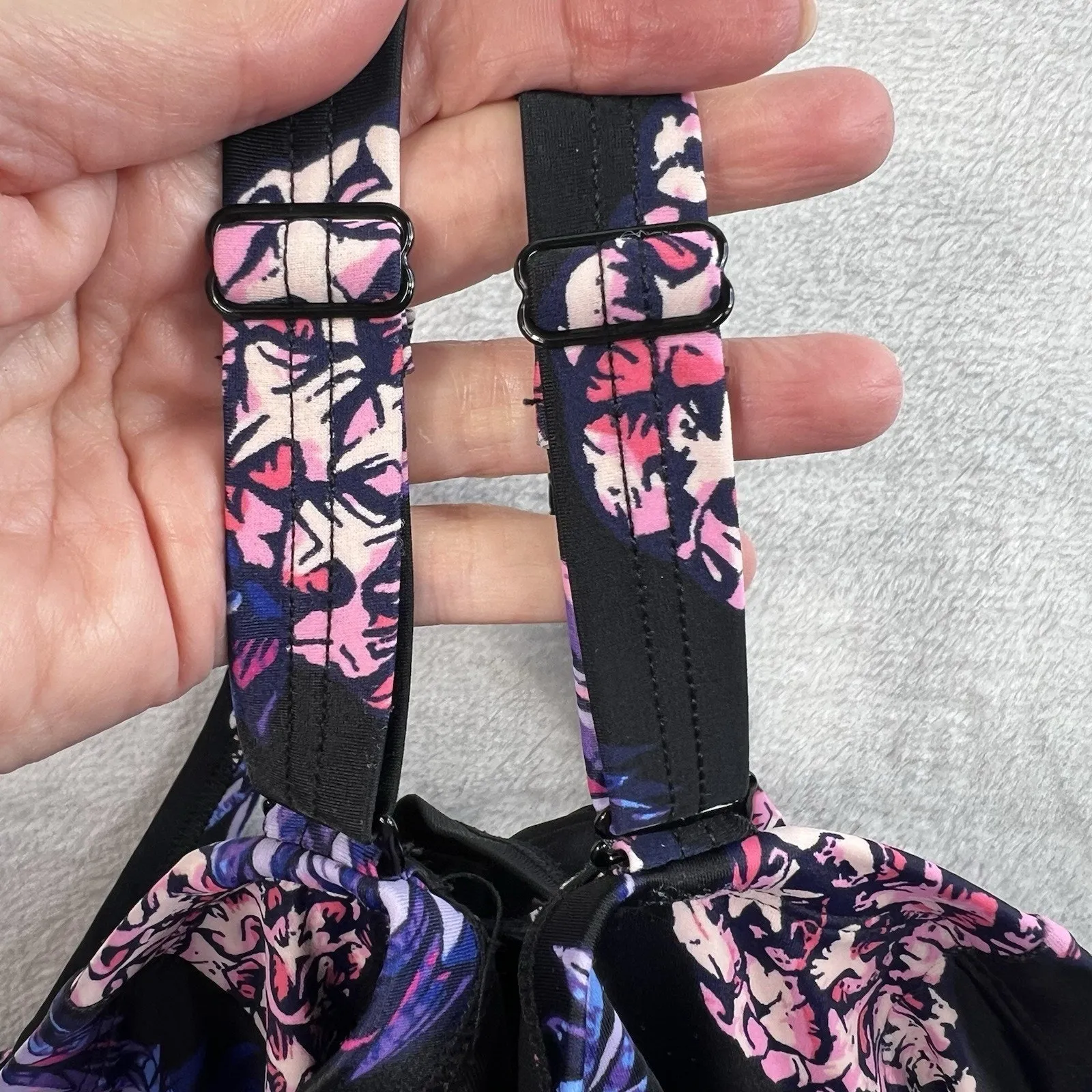 Torrid 5X 1 Piece Swimsuit Push Up Demi Slim Fix Padded Underwire Pineapple - Image 8