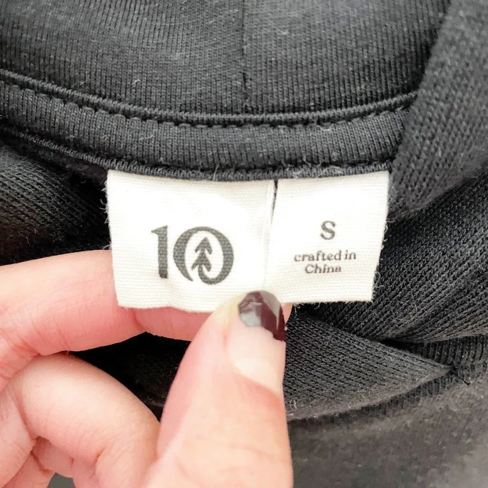 TENTREE Women's Treefleece Golden Spruce Update Hoodie Organic Cotton Black S - Image 8