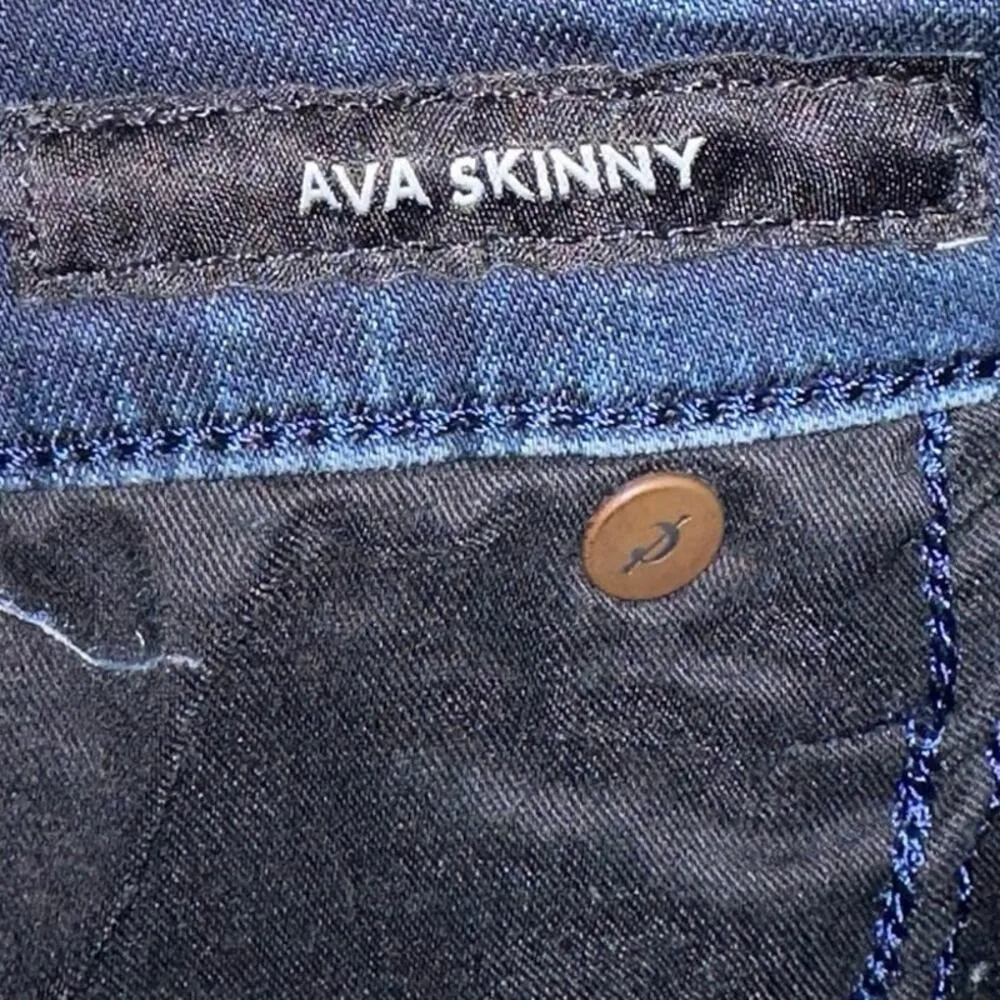 Lucky Brand Talladega Ava Skinny Dark Blue Denim Jeans - Image 4