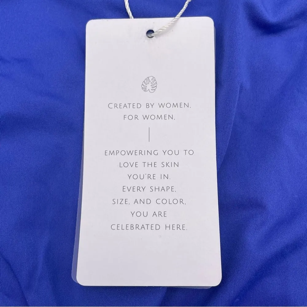 NWT Toluca Swim Gia Ruched Maxi Bottom in Hydra Royal Blue Size XXXXL | 4X NEW - Image 5