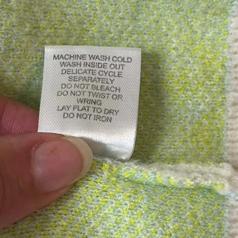 Witty Fox Cropped Floral Y2K Women Top Sz S Cottagecore 70s Hippie Daisy Knit Blue - Image 10