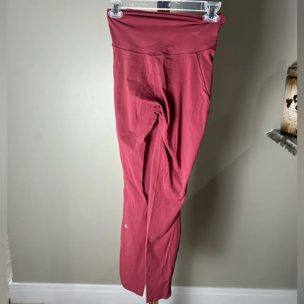 Lululemon Align High-Rise Leggings Dark Red Size 4 - Image 5