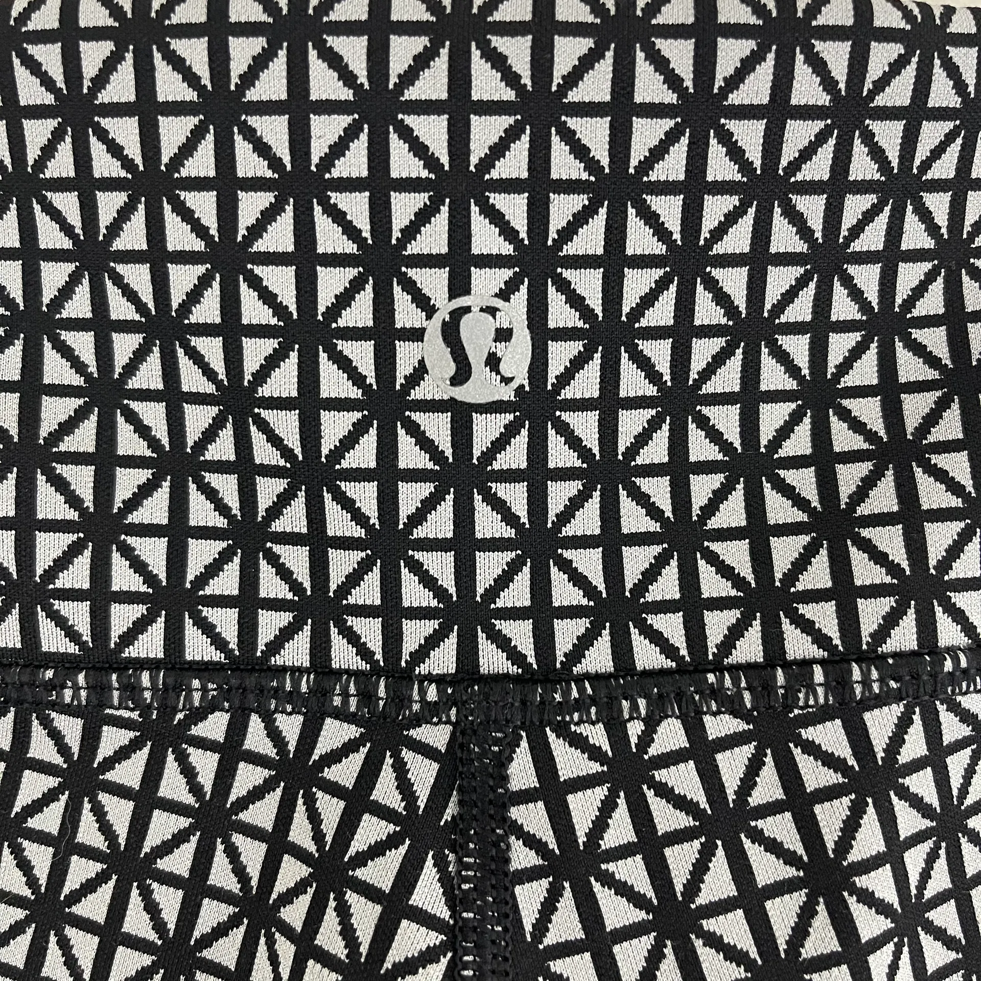 Tri Geo Silver Spoon Black Grey Wunder Under Pant Full-On Luon Legging - Image 9