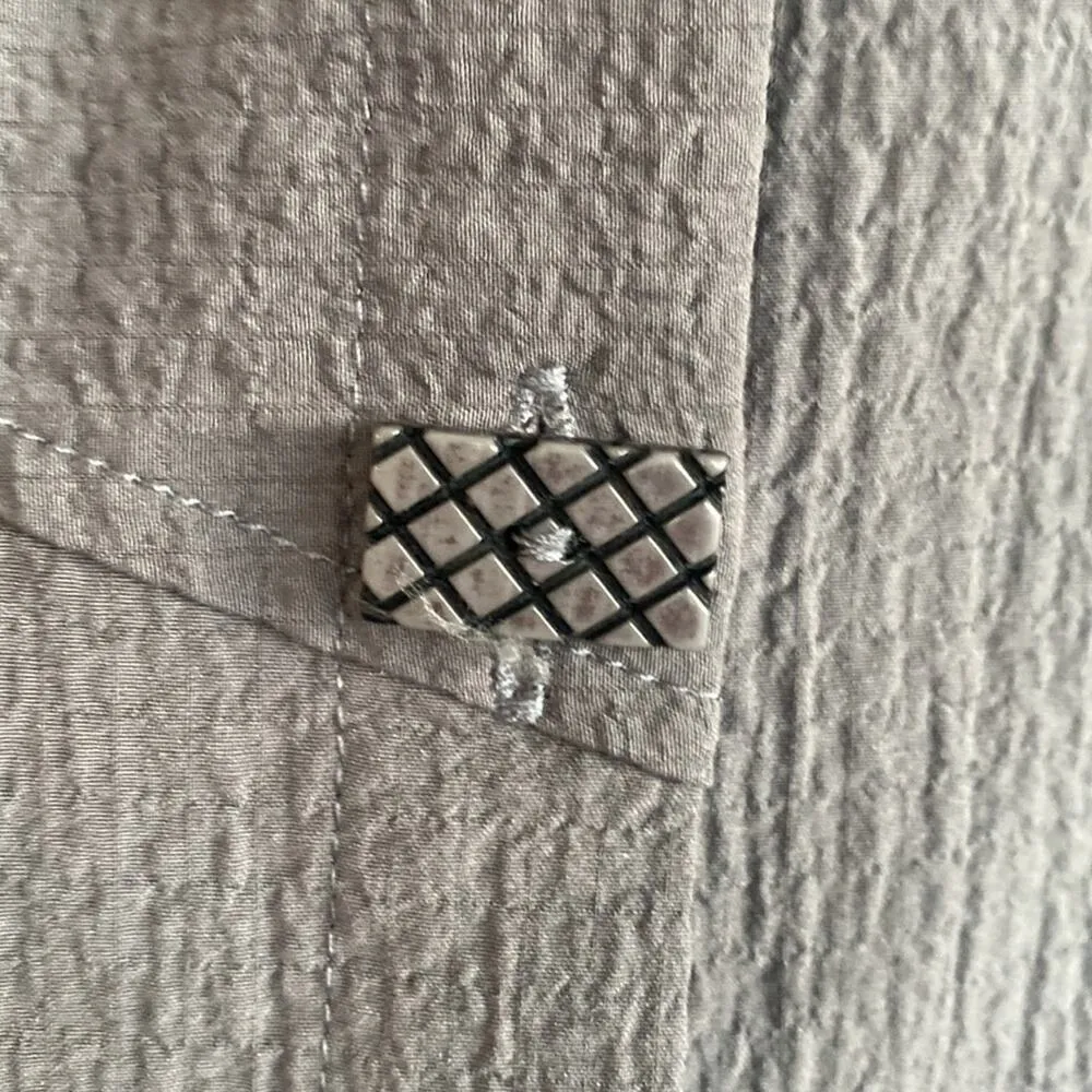 Habitat Grey tunic lagenlook crepe fabric minimalist oversized loose fit sz M - Image 4