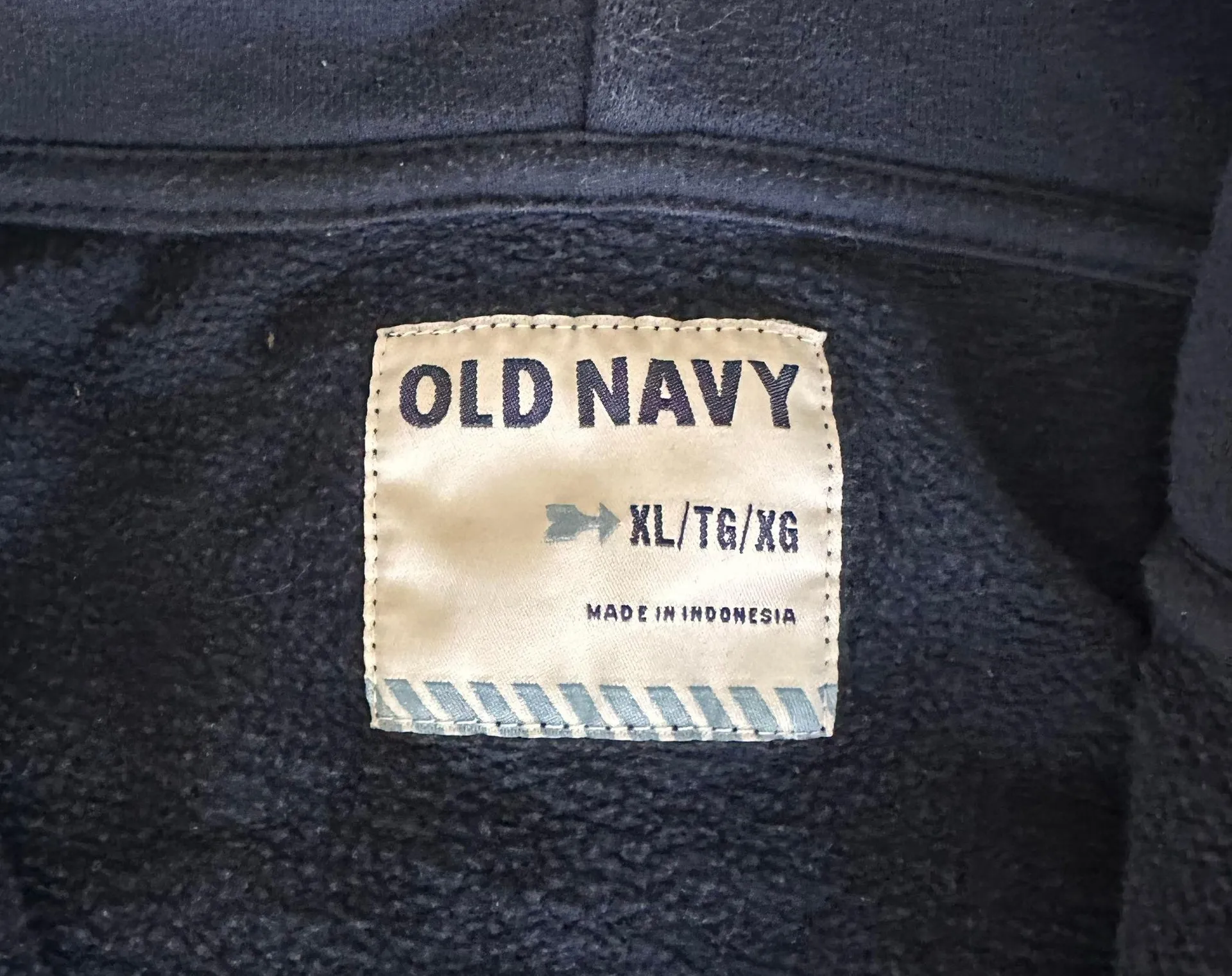 Navy Blue Zip Up Hoodie - Image 3