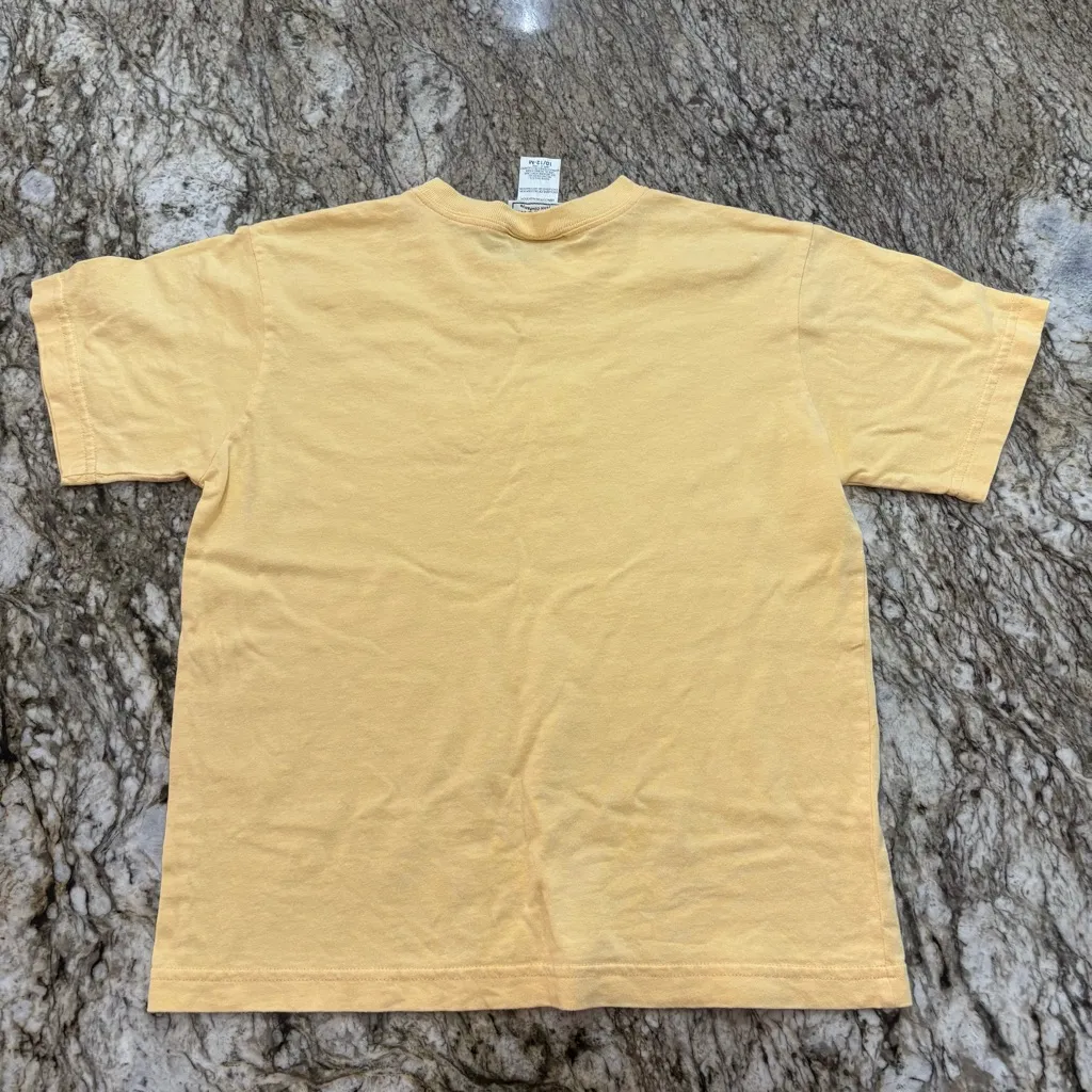 Y2K Arizona Jeans Co. Boxy Baby Tee Butter Yellow - Image 4