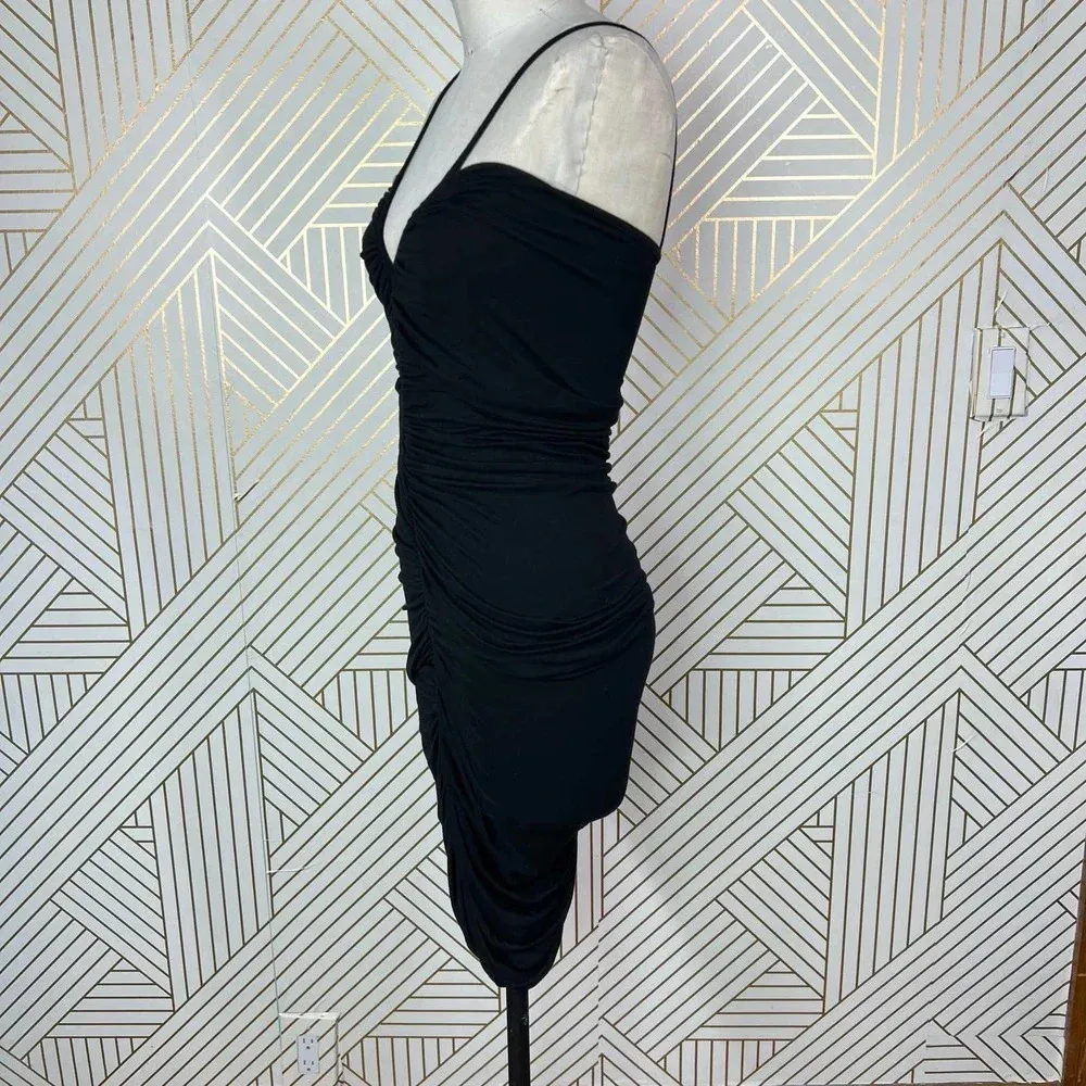 Rachel Pally Black Ruched Shirred Bodycon‎ Tank Dress Size Small - Image 8