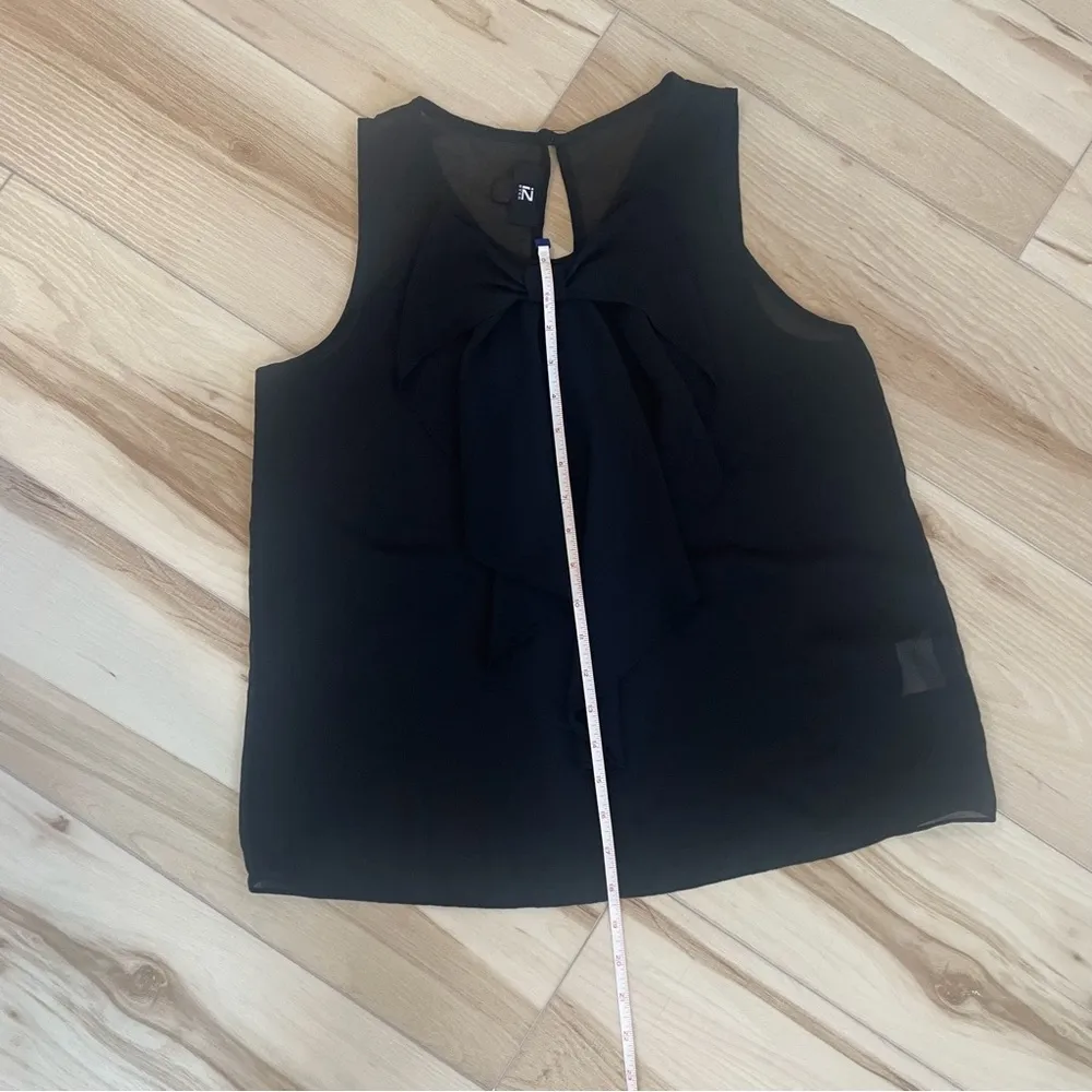 Iz Byer Sheer Back Top With Big Bow Size Large - Image 8