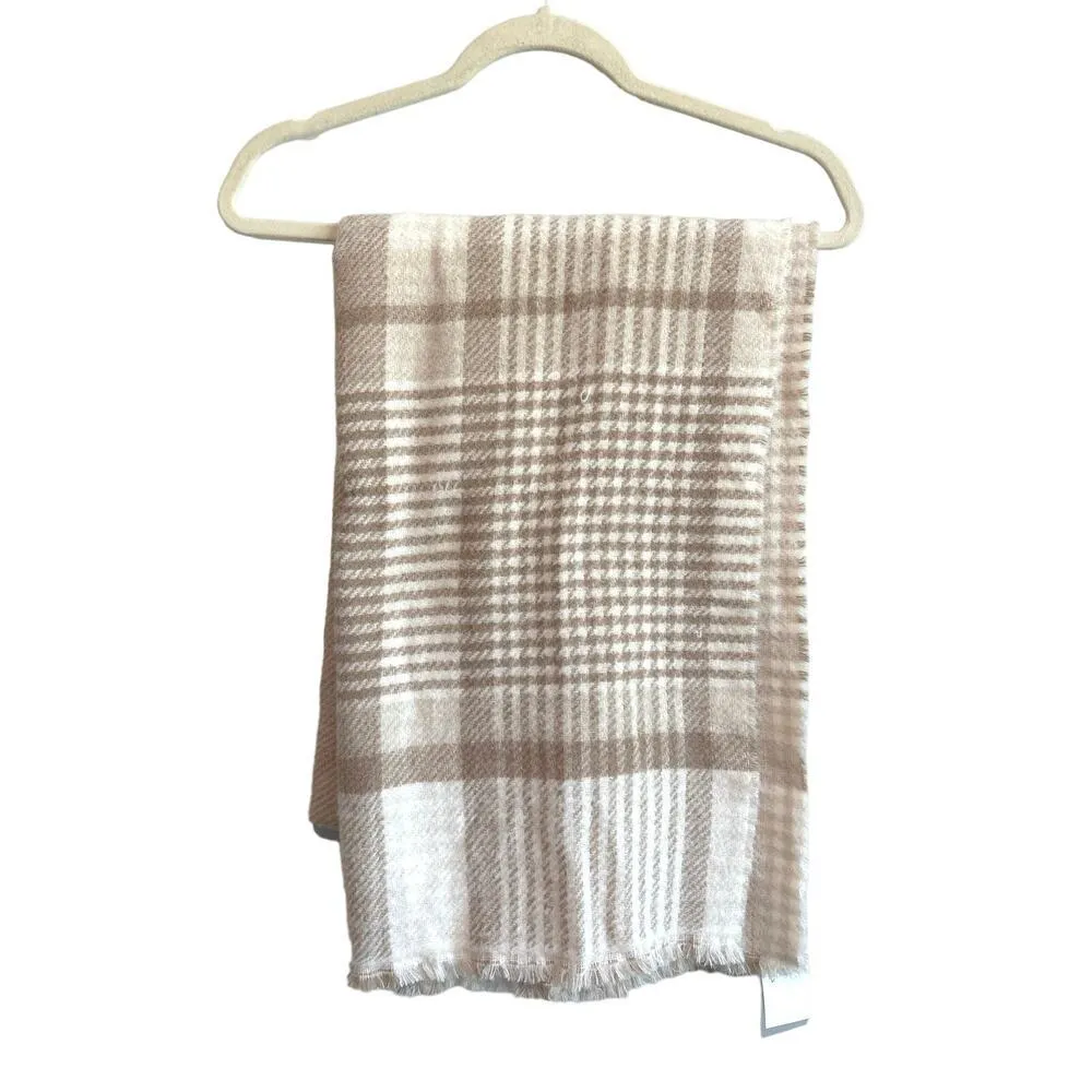 NWT J.Crew Marled Reversible Scarf Tan Cream - Image 2
