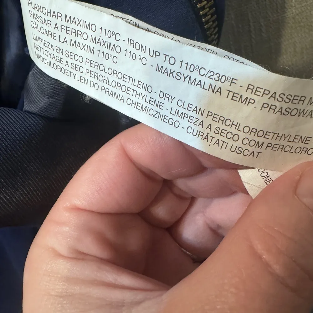 Zara Basics Navy Zip Dress Pants size 6 - Image 10