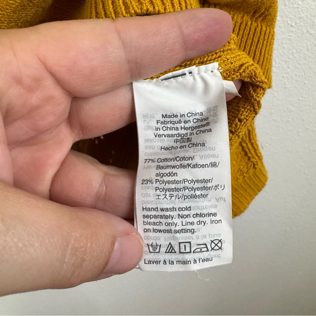 Madewell Pointelle‎ Willford Sweater Tee Size Small - Image 4