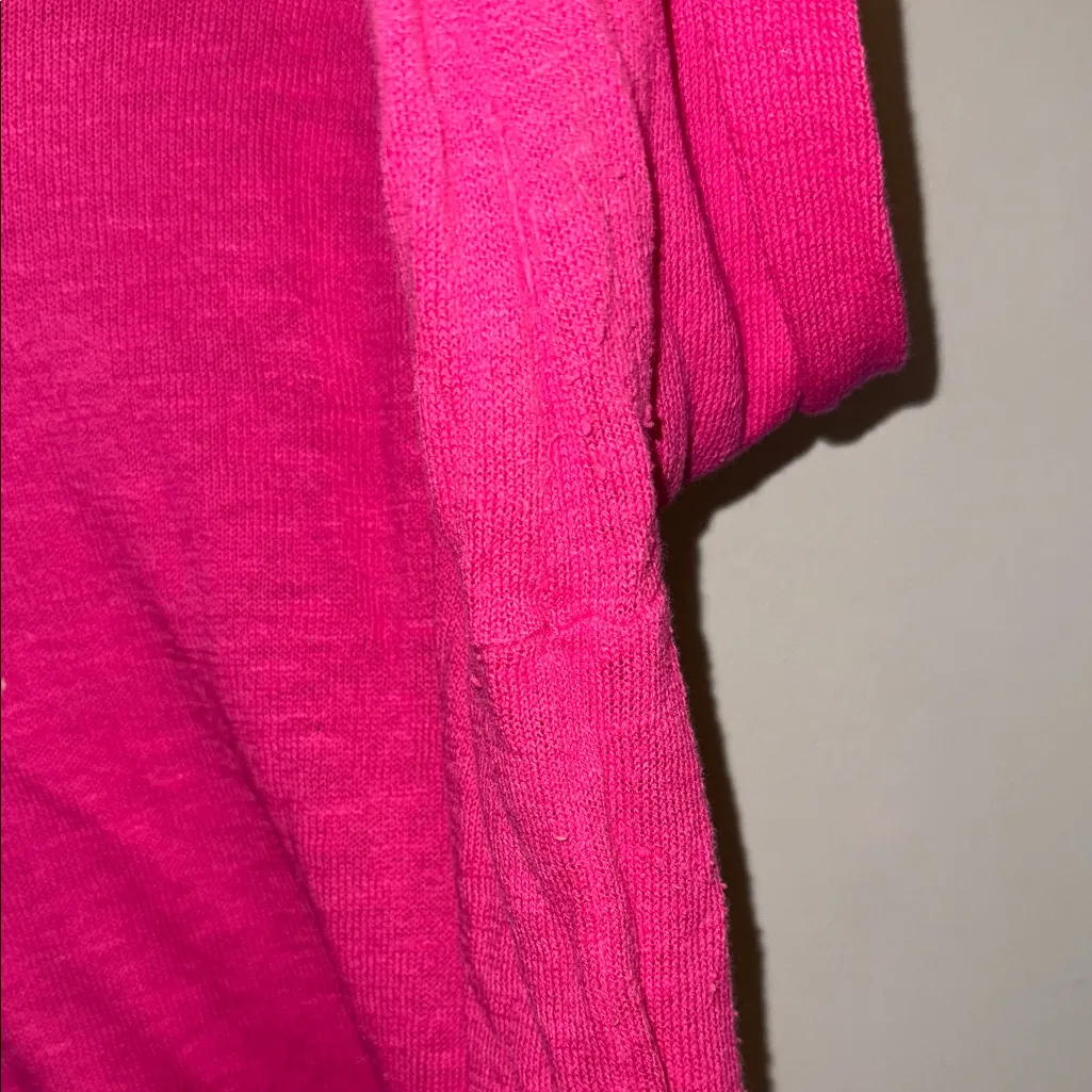 Ralph Lauren Sport Vibrant Pink Knit V Neck Sweater - Image 6