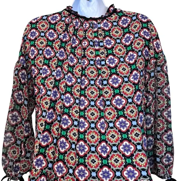 ALICE & OLIVIA Arnette S Tiered Feminine Dress cottagecore - Image 9