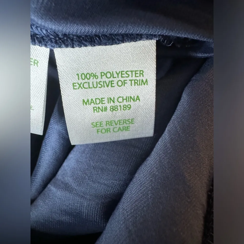 Lilly Pulitzer Amerie Romper Size L Navy Blue - Image 10