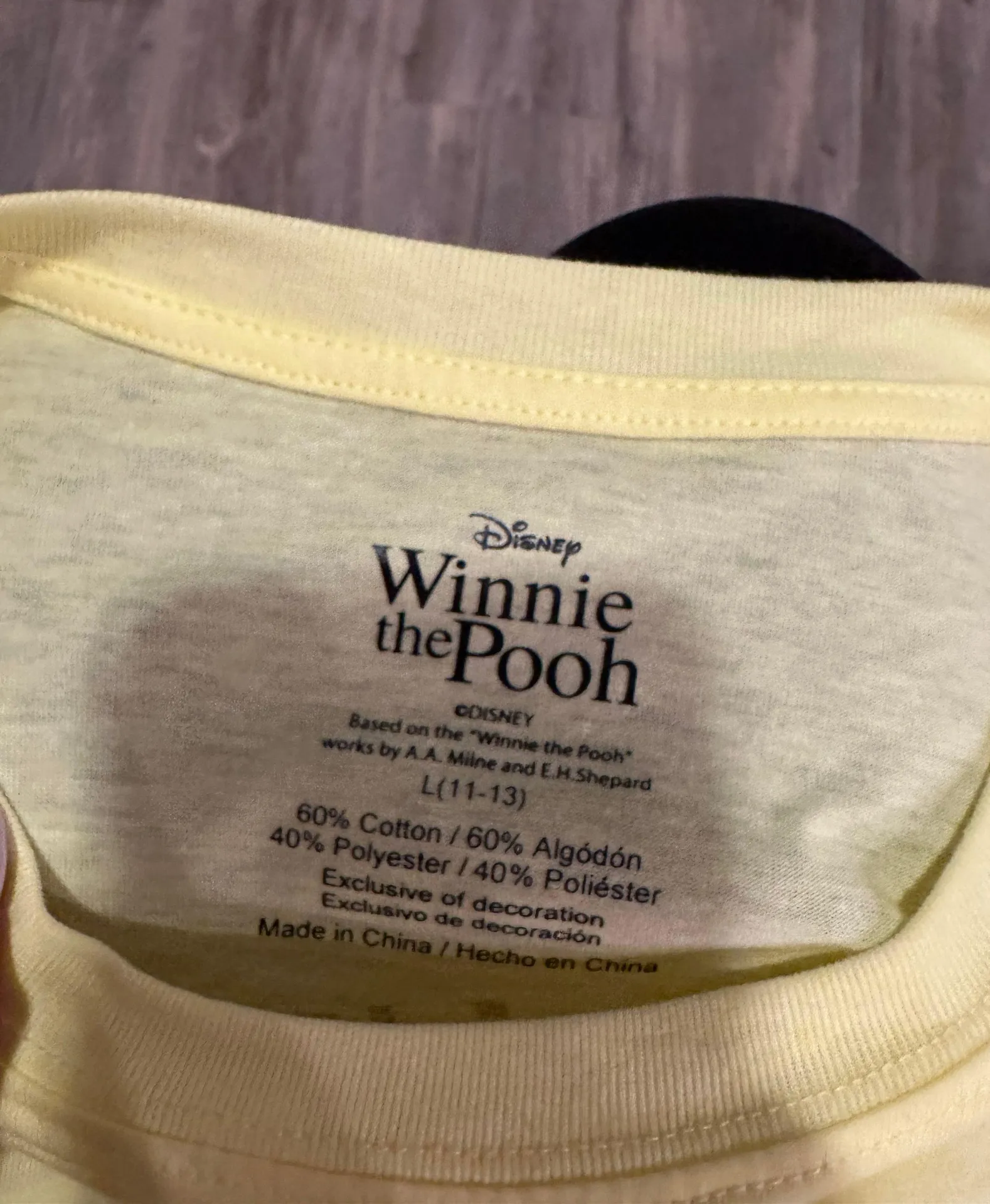 Walmart Winnie The Pooh Embroidered Graphic Tee - Image 3