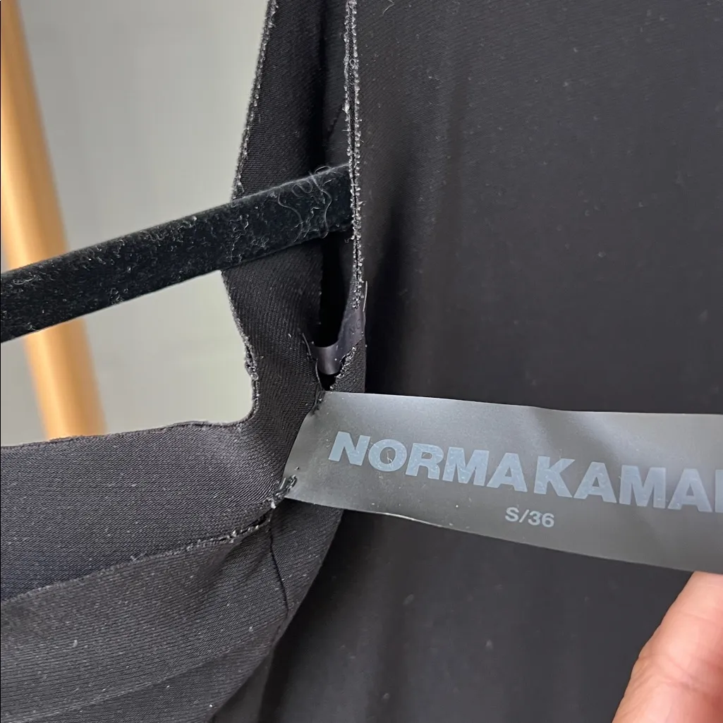 Norma Kamali Drop Shoulder Jumpsuit Black Size Small $165 - Image 7