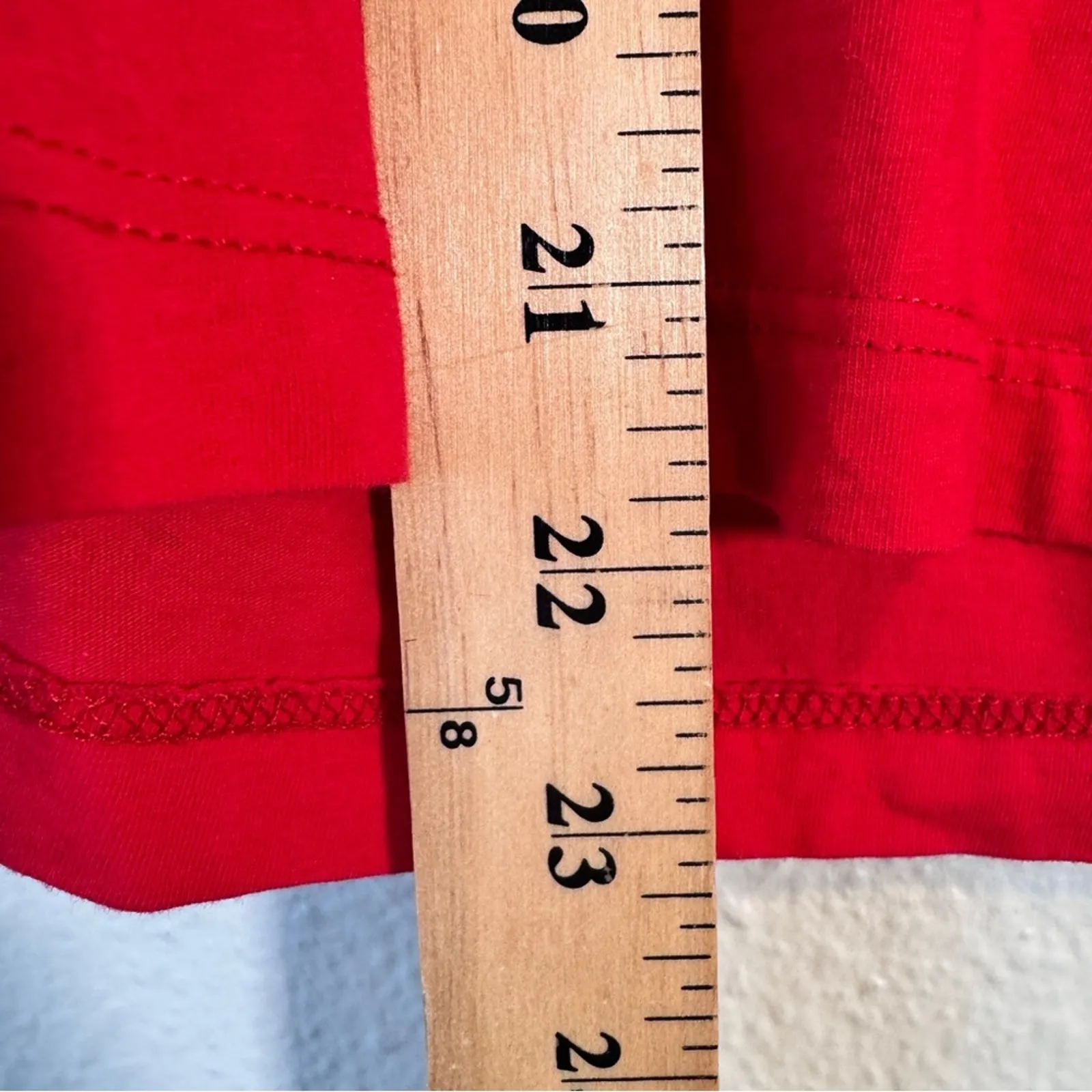 ALC Red Balloon Sleeve Blouse Womens S Preppy Long Sleeve Fall Winter Shirt - Image 9