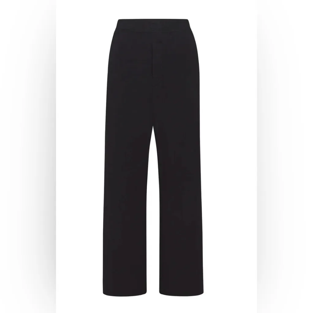 Skims NWT Boyfriend Loose Pants With Pockets Onyx Size M - Image 5