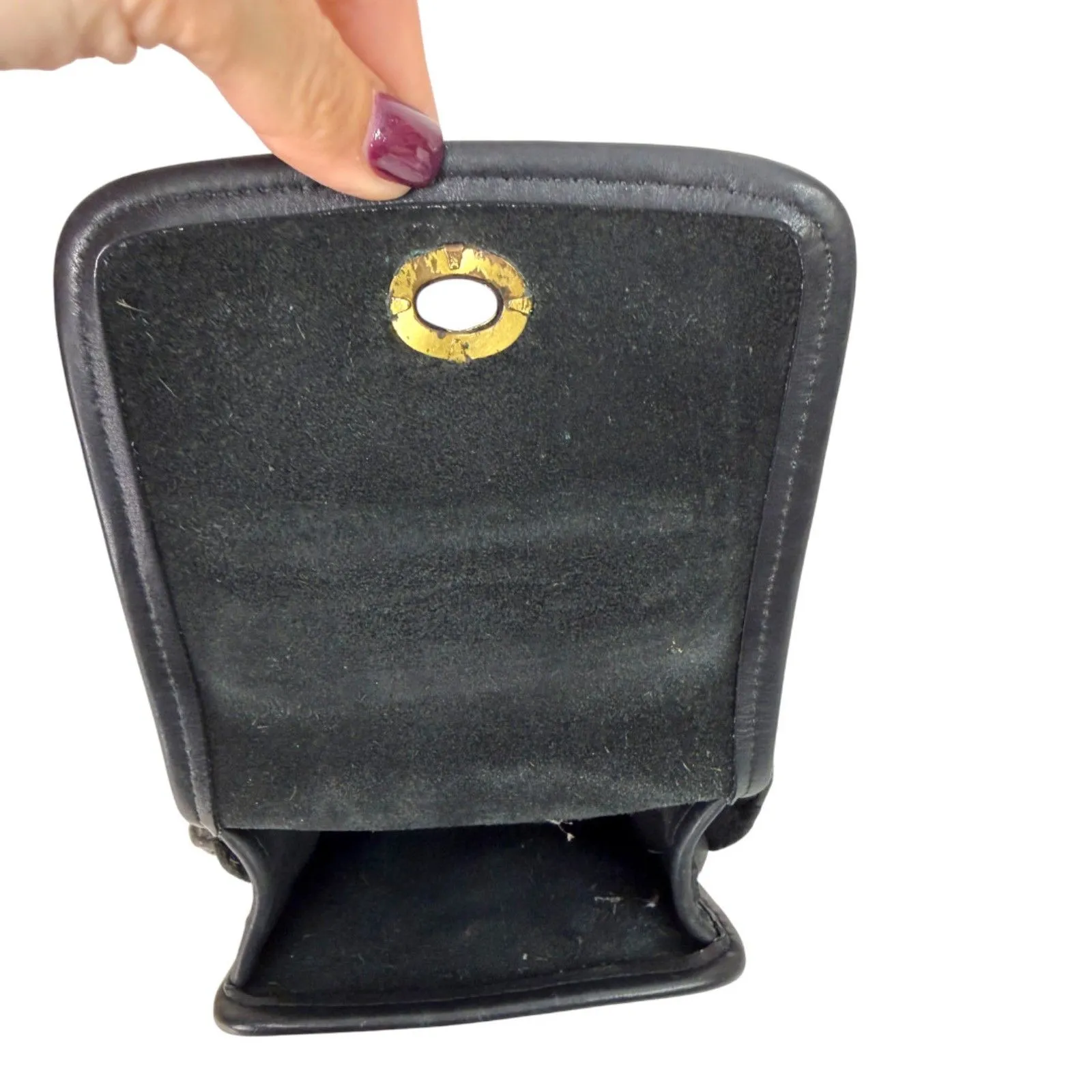 Coach 9893 Scooter Side pack Crossbody Black Purse Handbag Bag Original Hangtag - Image 7