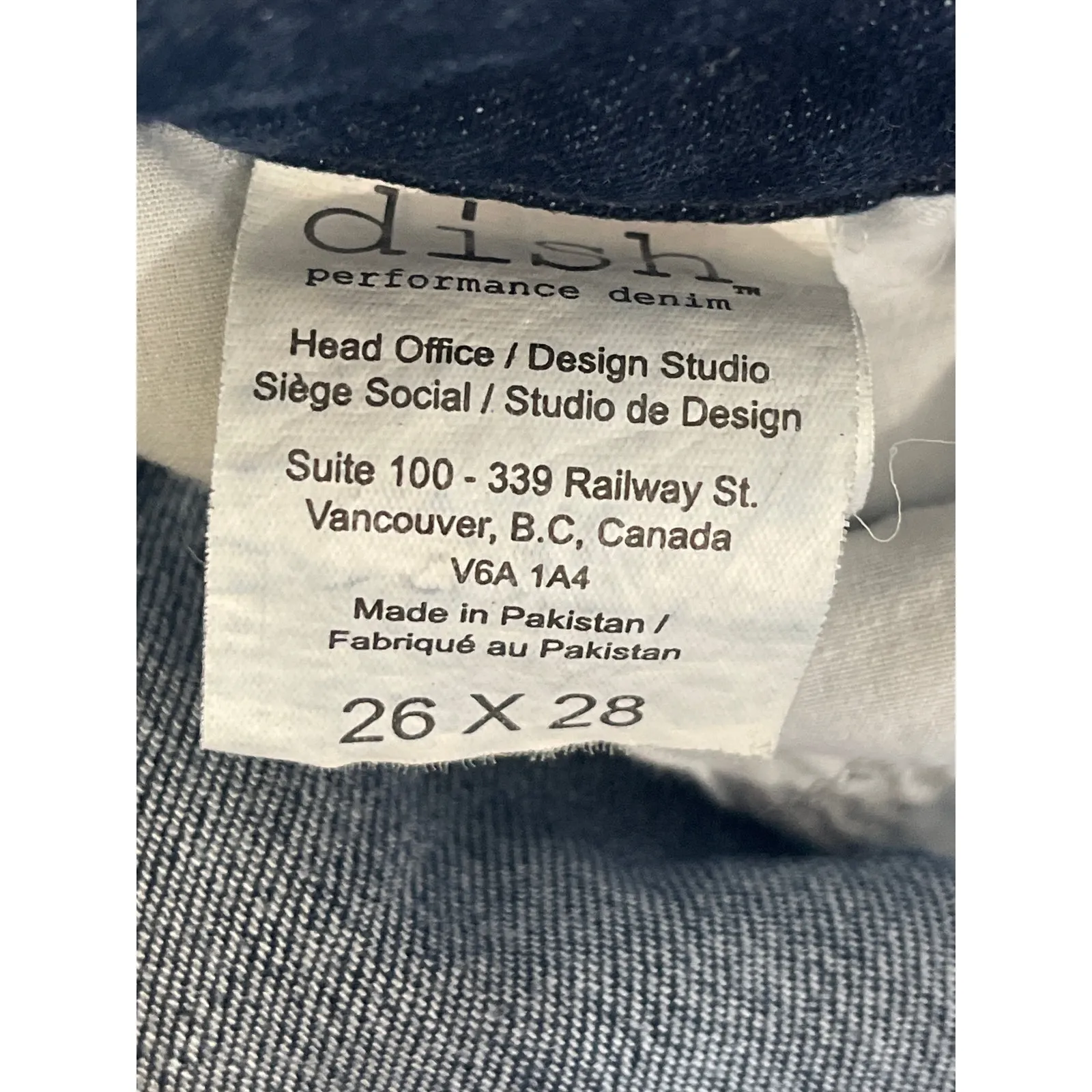 Dish Performance Women's Blue Mid Rise Dark Wash Skinny Denim Jeans Size 26x28 - Image 6