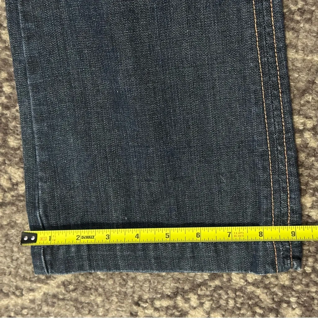 7 for all Mankind Vintage Y2K RARE Women’s Size 28 Washed Blue Trouser Cut Jeans - Image 9