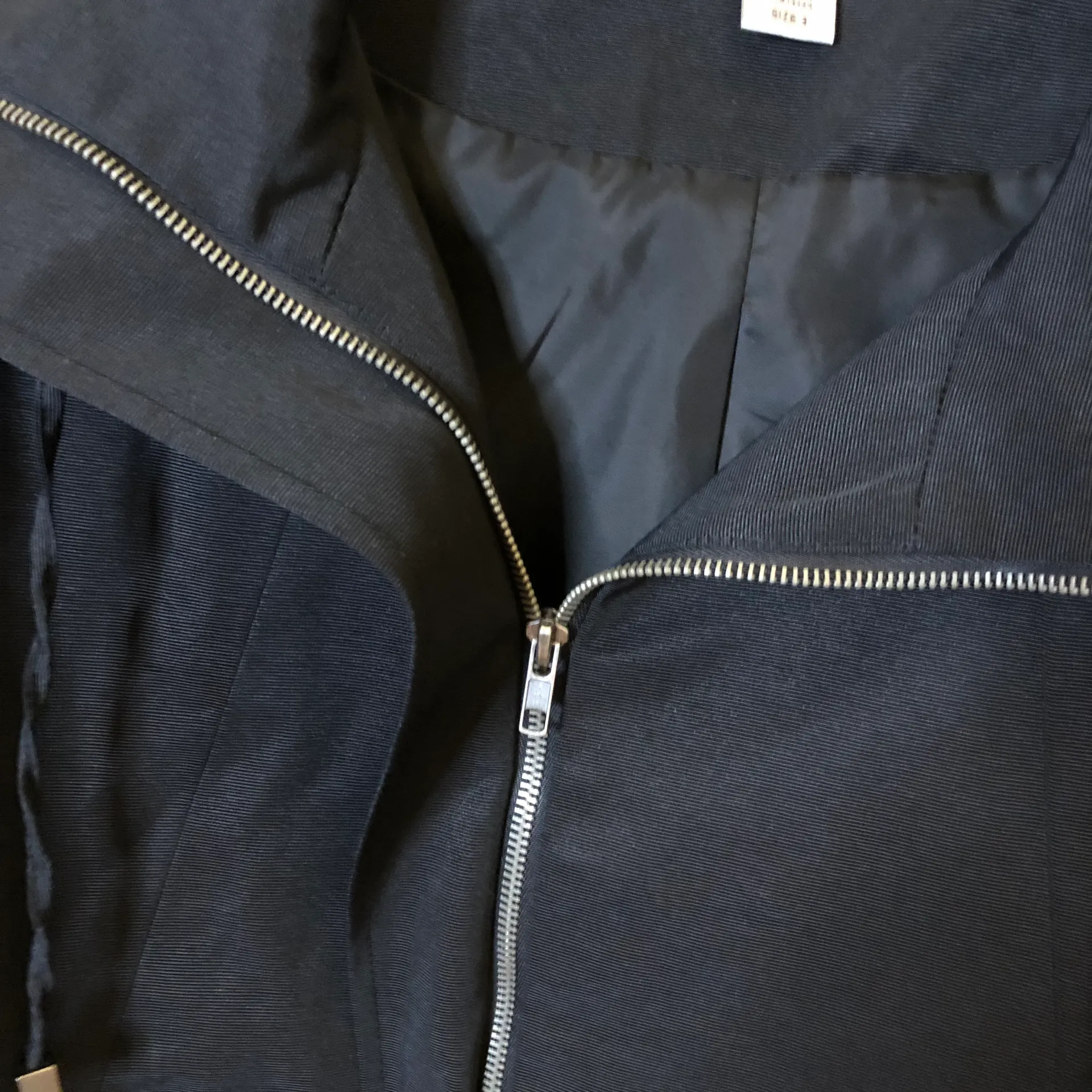 Chico's  Full Zip Drawstring Jacket Black 3 - Image 5