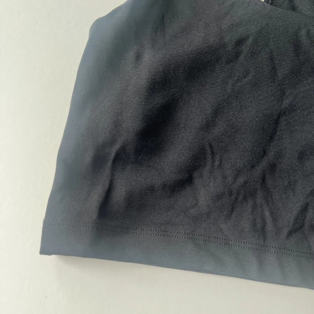 NWT Aerie Offline Real Me Recharge Racerback Longline Sports Bra Black Size XXS - Image 2