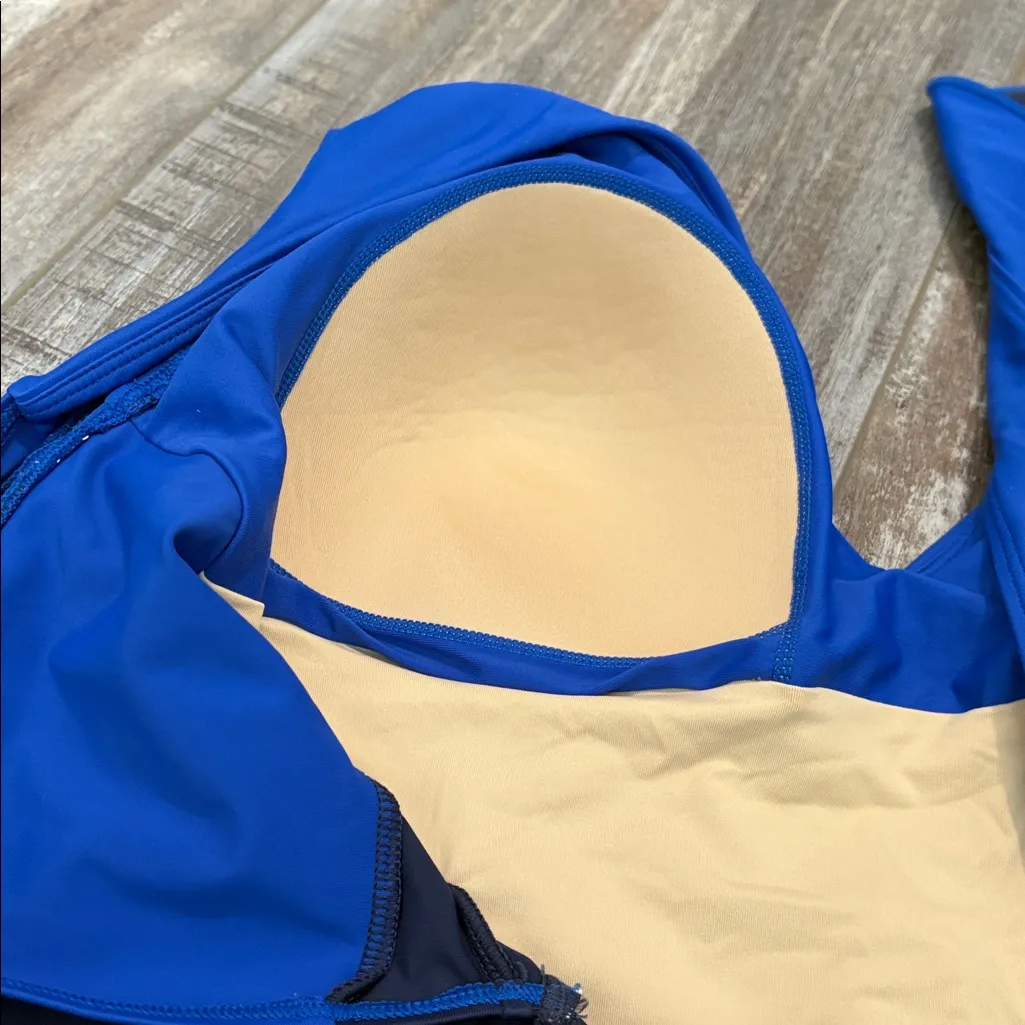 Summersalt Ruffle Backflip Swimsuit One Piece Navy Blue Size 12 - Image 8