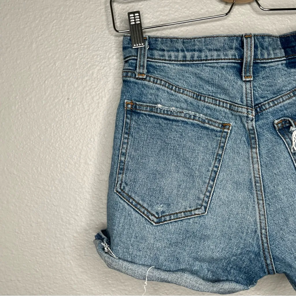 Abercrombie & Fitch distressed high rise 4” short size 25 beach summer - Image 4