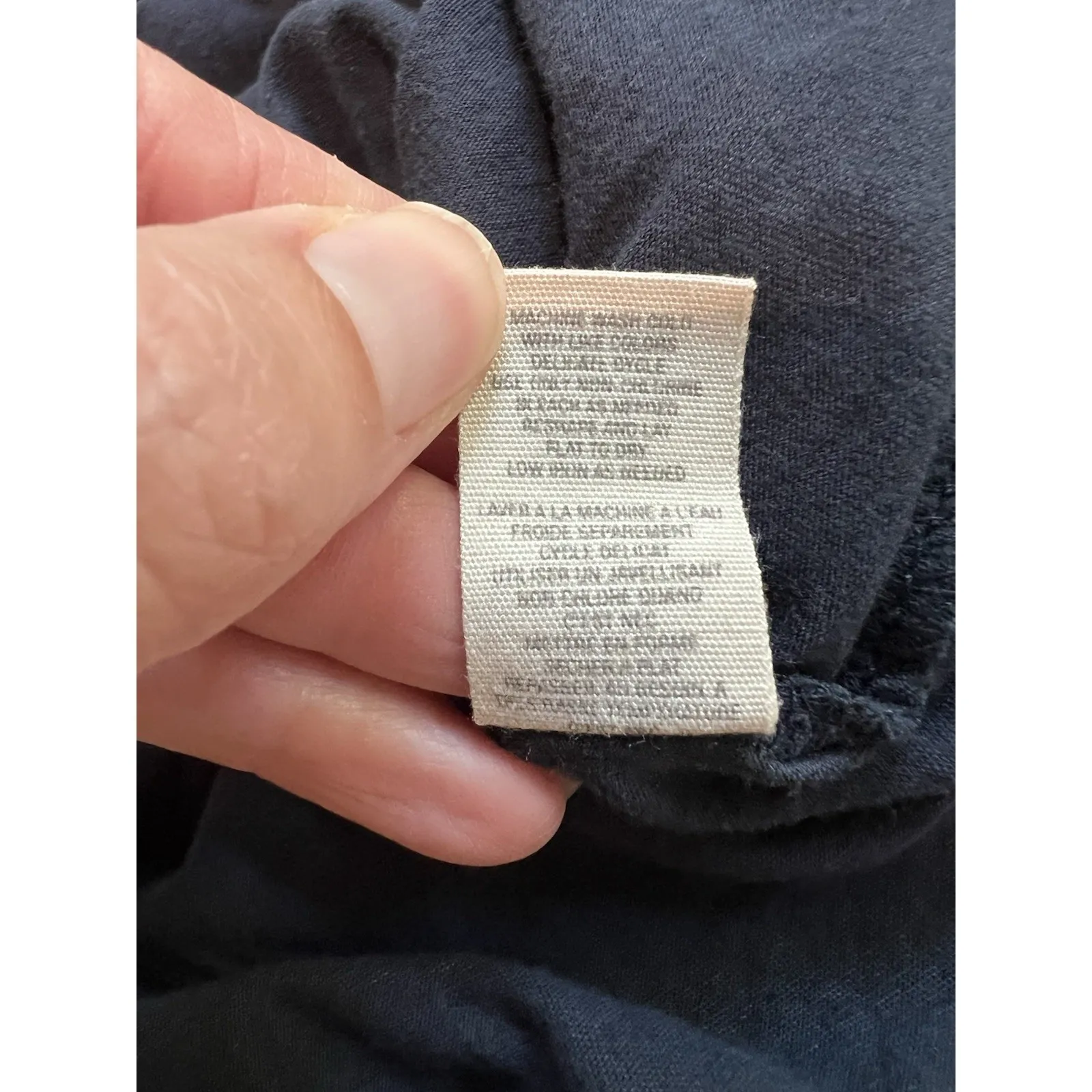 Anthropologie Butterfly Navy Ruched Twist Front Tank‎ Top Basic Boho - Image 8