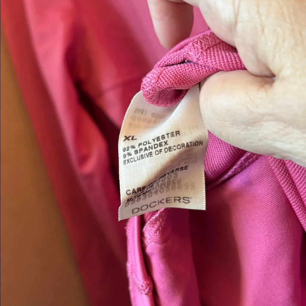 Dockers Golf Women's Vibrant Pink Bomber Jacket xl NWT - Image 3