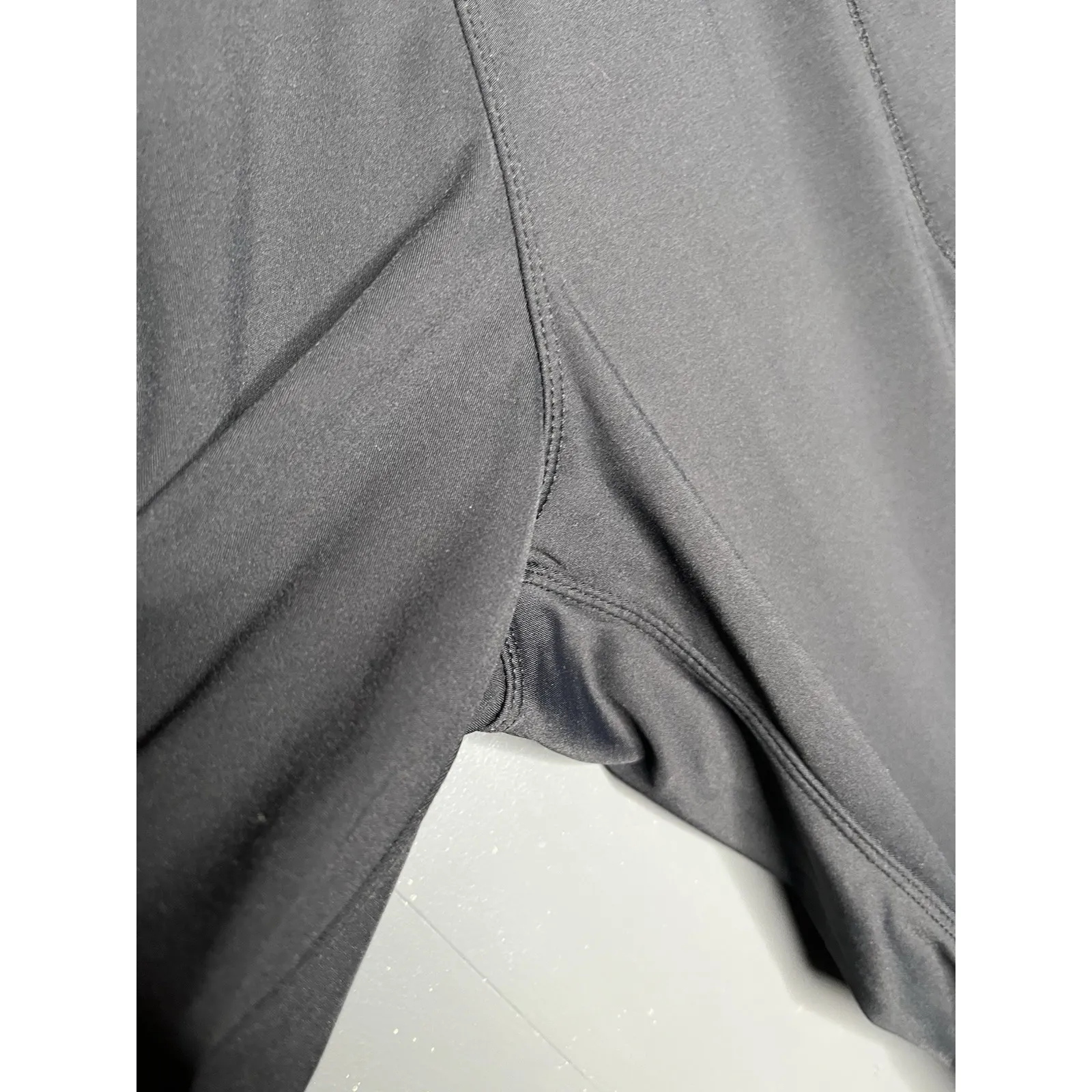 Oalka Leggings Women's Size Medium Joggers Solid Black Pockets Casual Athleisure - Image 5