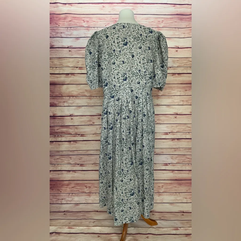 Berwin & Wolff Tracht Folkloric Costume Peasant Short Sleeve Dirndl Dress, 46 Gray Size XL - Image 7