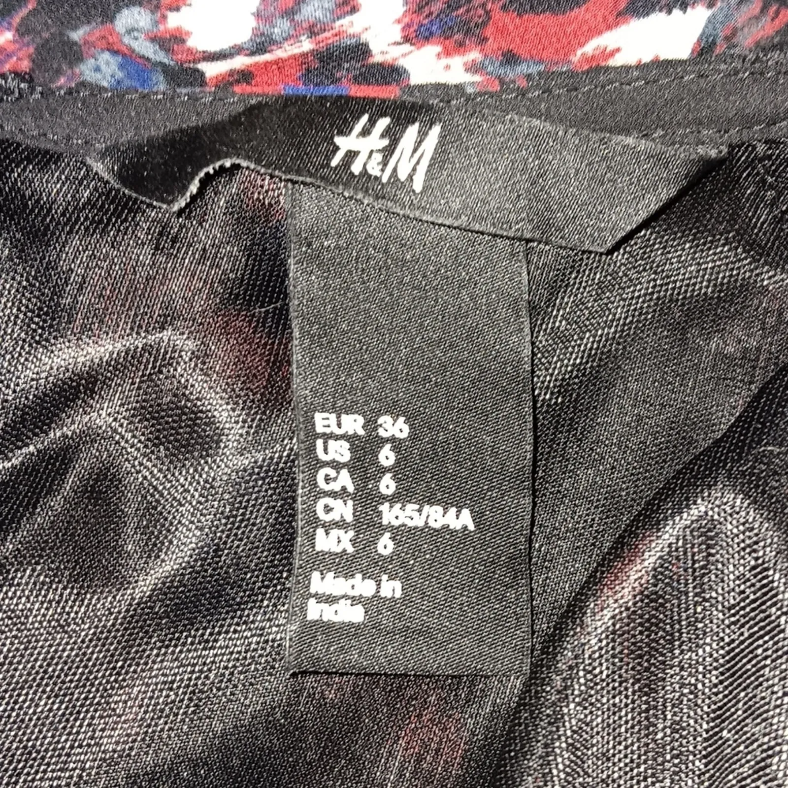 H&M Abstract Printed Maxi Dress Size 6 - Image 6