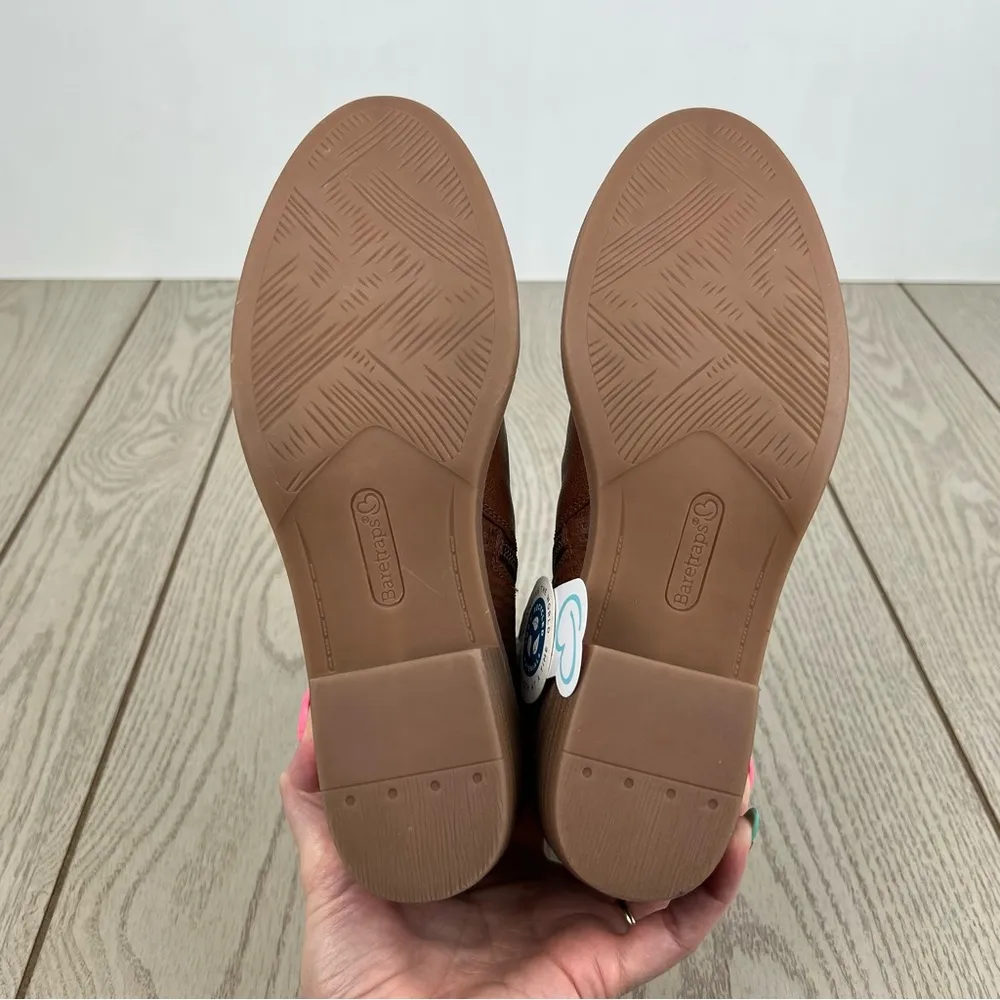 Baretraps Women's Stevie Button Ankle Booties 8M Cognac Faux Leather $80 - Image 8