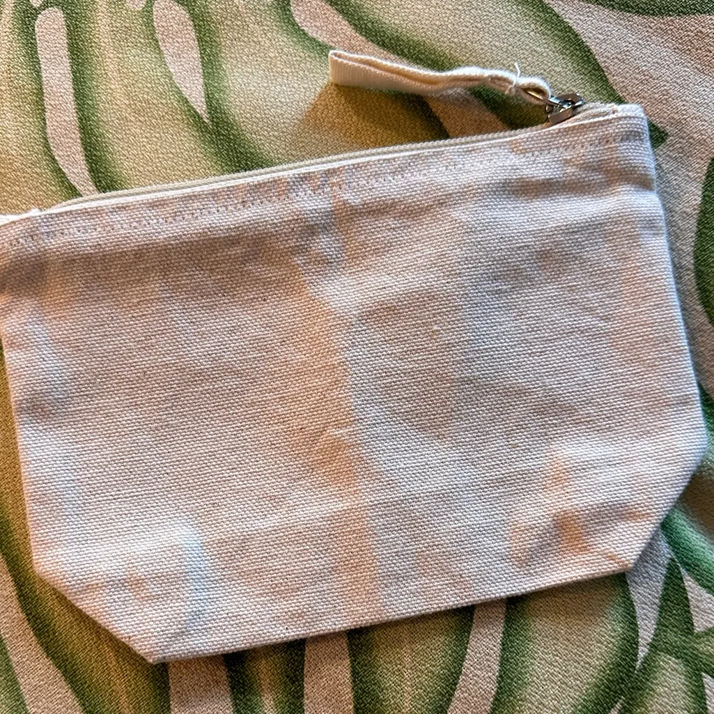 One Love Body Soul Canvas Pouch Cosmetic Bag Zippered Travel Makeup Organizer Black - Image 4