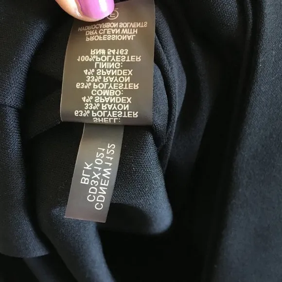 CALVIN KLEIN SQUARE NECK SHEATH MIDI DRESS SIZE‎ 2 - Image 6