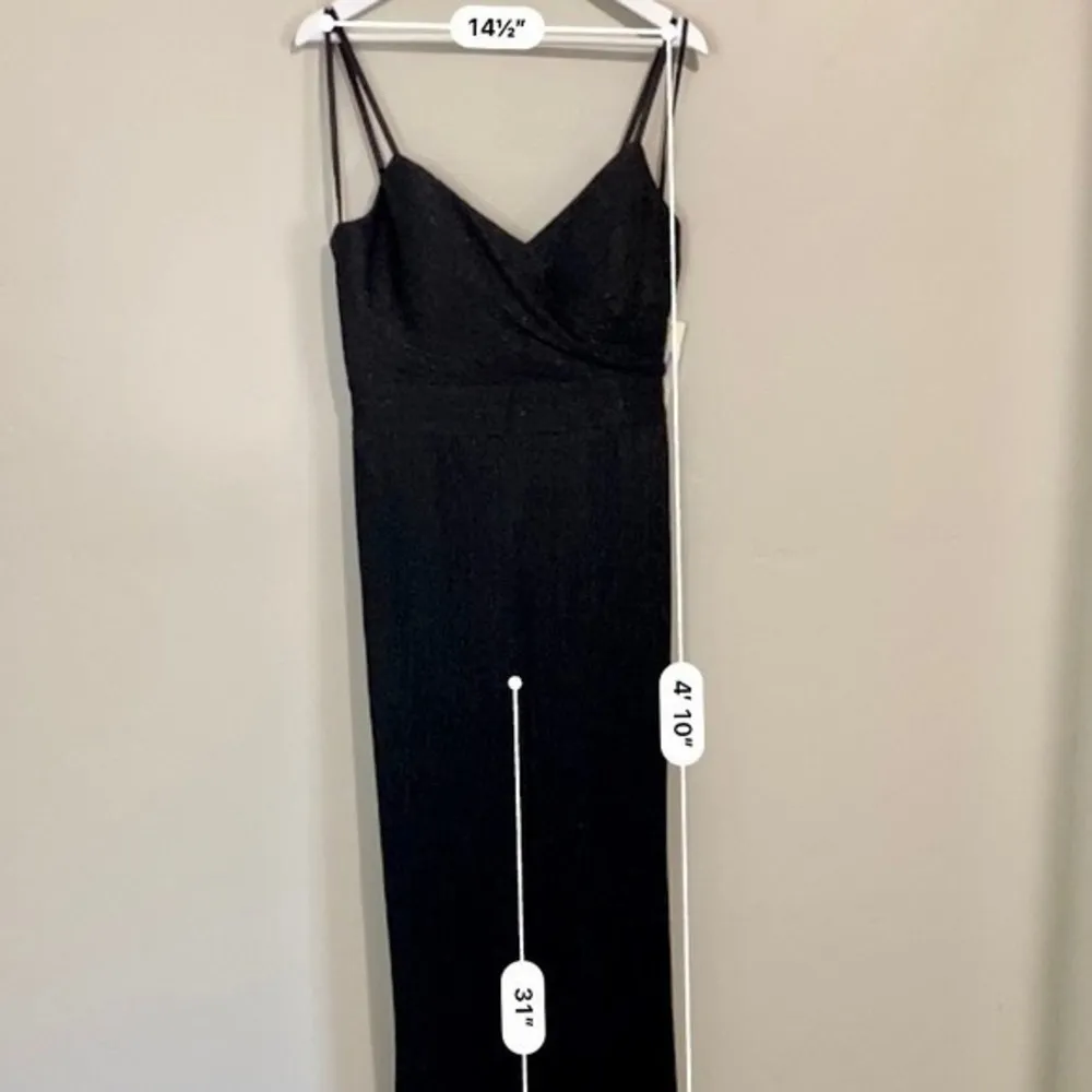 Eliza J  Women’s Spaghetti Strap Sparkly Jumpsuit w/ Bow Black Size 14 NWT FLAW - Image 70