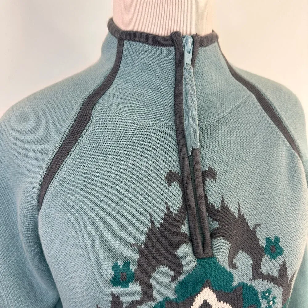 Athleta 1/3 Zip Mock Neck Pullover Sweater Size Medium - Image 7