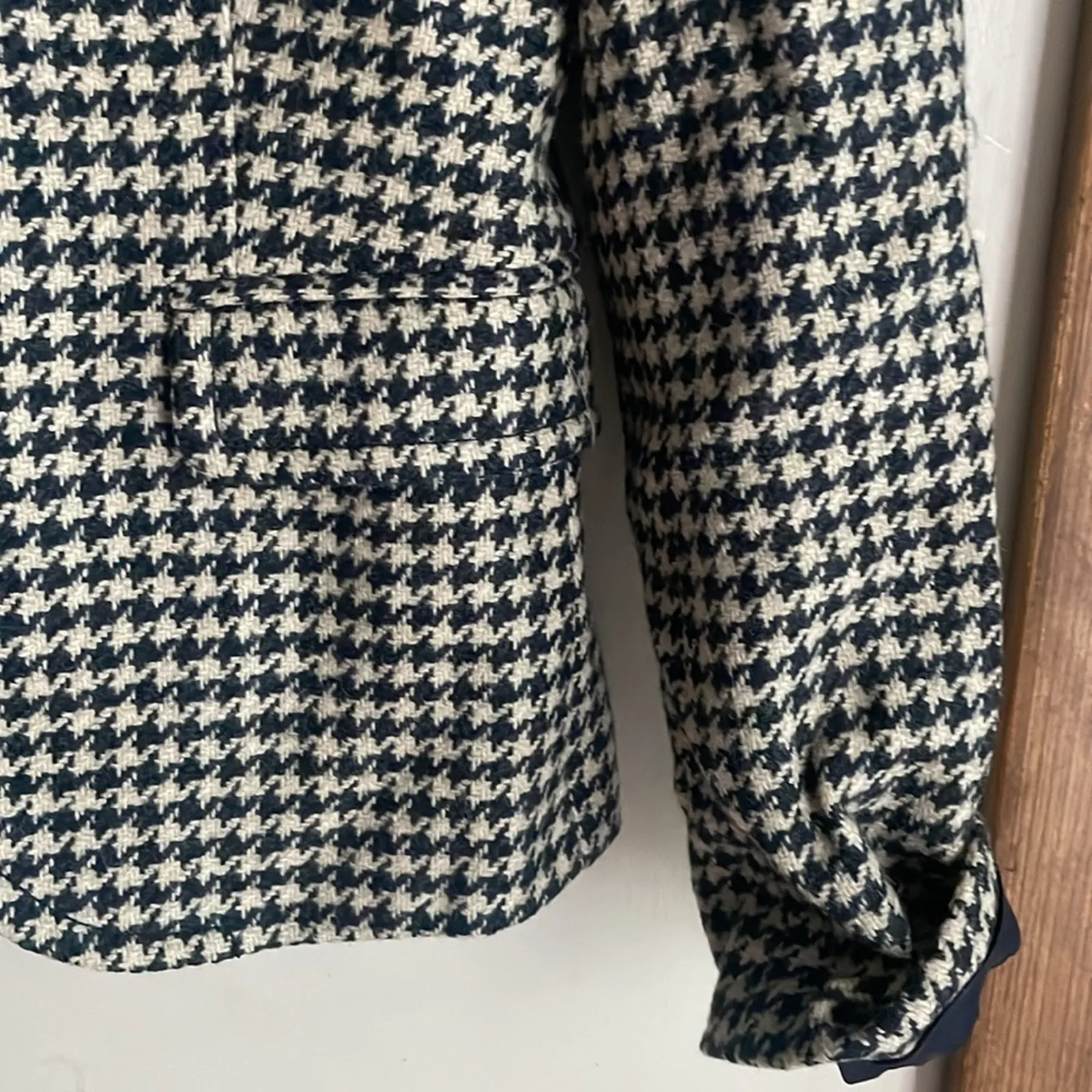 J.Crew School Boy Blazer Houndstooth Plaid Wool - Image 8