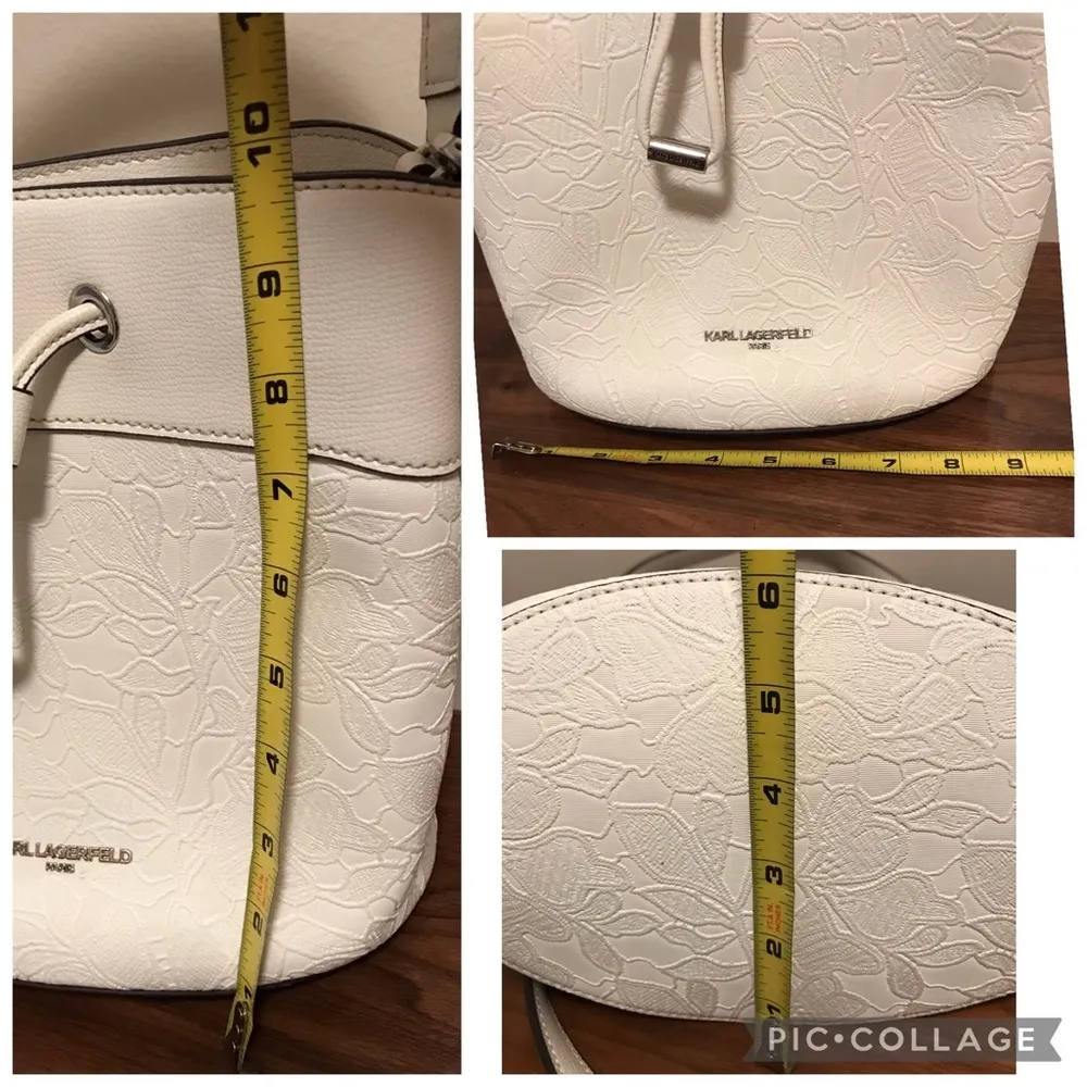 Paris Adele Bucket bag in off white - Image 15