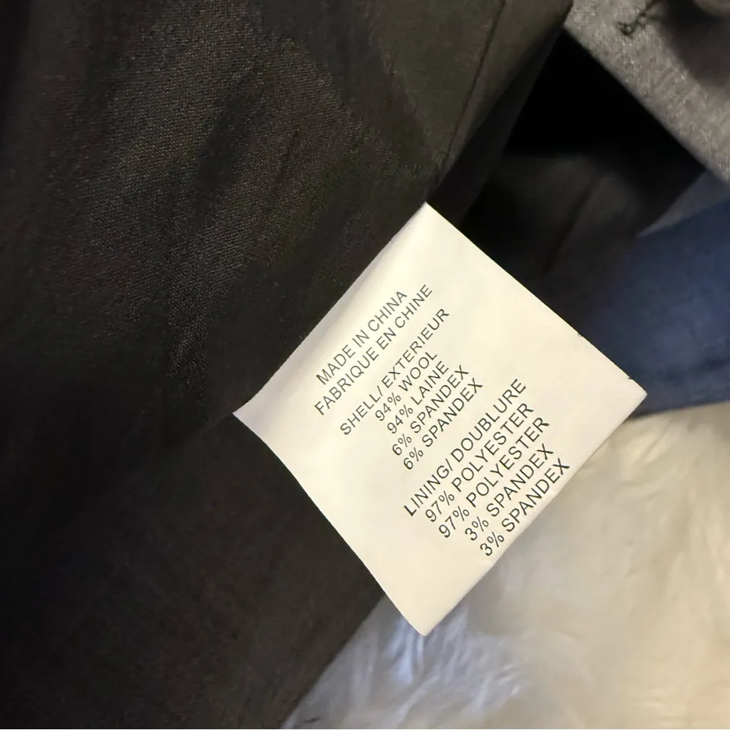 Theory Women’s Anorie II Broadway Gray Wool Blend Blazer Size 2 - Image 7