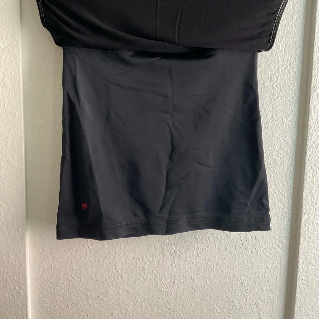 Ruby Ribbon Ruched Top with Built in Shaper Size S Black - Image 4