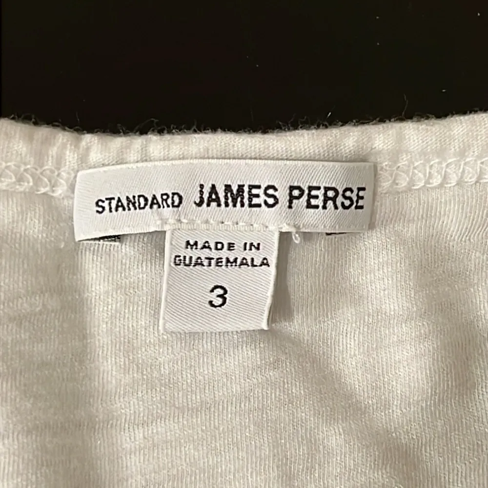 JAMES PERSE Standard Cotton white rolled sleeve Tshirt Dress, lined, size L - Image 5