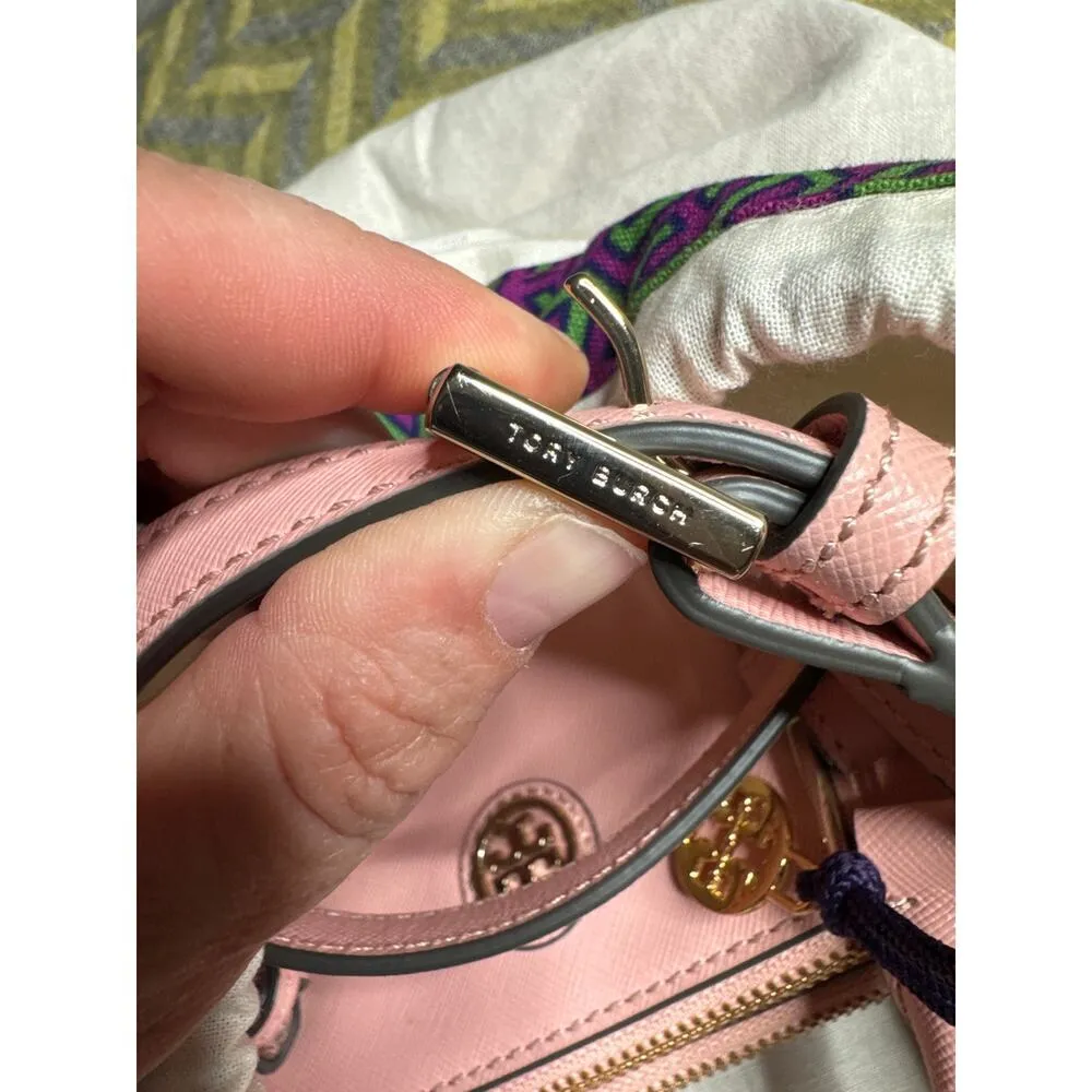 Tory Burch TB Robinson Micro Satchel – Rose Sachet Pink Crossbody Purse - Image 10